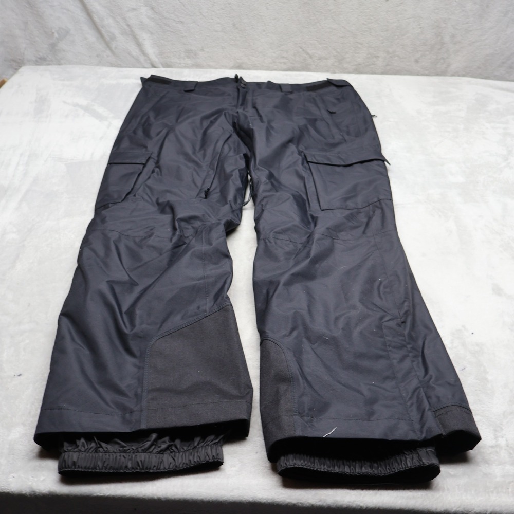 Columbia Snow Pants Men Large Black Cargo Ridge 2 Run III Omni-Heat Winter 39x34